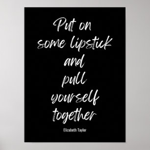 Elizabeth Taylor Inspirerend Motivatie offertes Poster