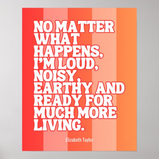 Elizabeth Taylor Inspirerend Motivatie offertes Poster (Voorkant)