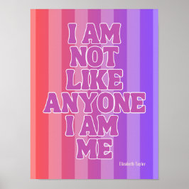 Elizabeth Taylor Self Love Inspirerend Quote Poster