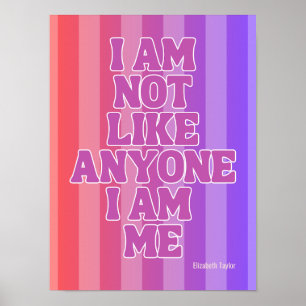 Elizabeth Taylor Self Love Inspirerend Quote Poster