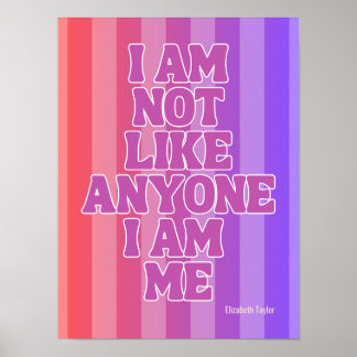 Elizabeth Taylor Self Love Inspirerend Quote Poster