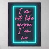 Elizabeth Taylor Self Love Inspirerend Quote Poster (Voorkant)