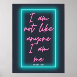 Elizabeth Taylor Self Love Inspirerend Quote Poster