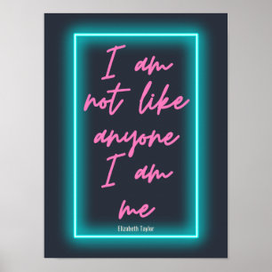 Elizabeth Taylor Self Love Inspirerend Quote Poster