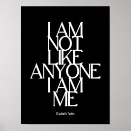 Elizabeth Taylor Self Love Inspirerend Quote Poster