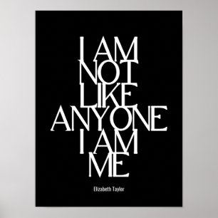 Elizabeth Taylor Self Love Inspirerend Quote Poster