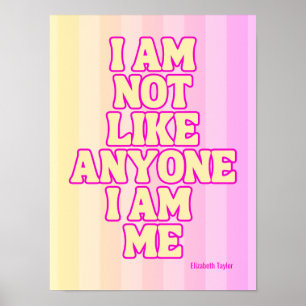 Elizabeth Taylor Self Love Inspirerend Quote Poster