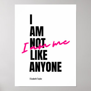 Elizabeth Taylor Self Love Inspirerend Quote Poster