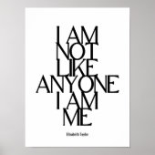 Elizabeth Taylor Self Love Inspirerend Quote Poster (Voorkant)