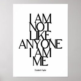 Elizabeth Taylor Self Love Inspirerend Quote Poster