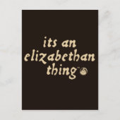 Elizabeth Thing (TM) Briefkaart (Voorkant)