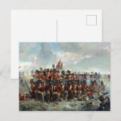 Elizabeth Thompson Het 28ste Regiment in Quatre Briefkaart (Voorkant / Achterkant)