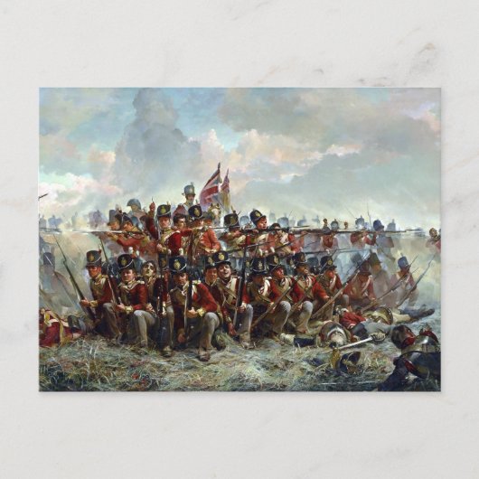 Elizabeth Thompson Het 28ste Regiment in Quatre Briefkaart (Voorkant)