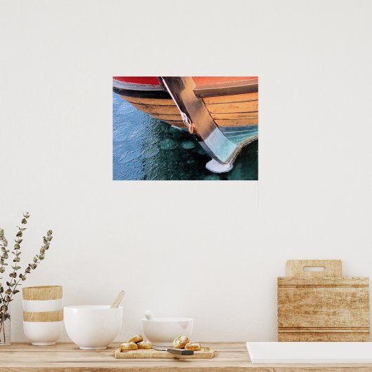 Elizabeth Tilley in bevroren Plymouth MA-haven Poster (Keuken)