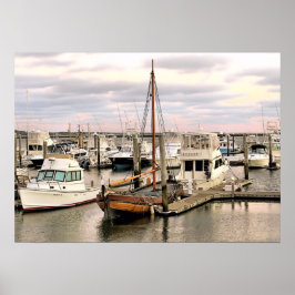 Elizabeth Tilley op zijn ligplaats Poster