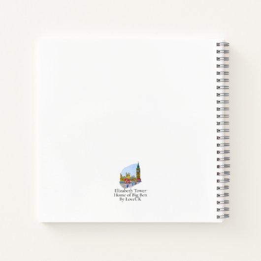 Elizabeth Tower, aka Big Ben Notitieboek (Achterkant)