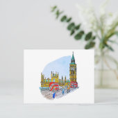 Elizabeth Tower, ook bekend als de Big Ben Briefkaart (Staand voorkant)