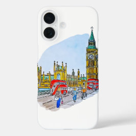 Elizabeth Tower, ook bekend als de Big Ben iPhone 16 Hoesje