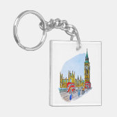 Elizabeth Tower, ook bekend als de Big Ben Sleutelhanger (Voorkant Links)