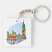 Elizabeth Tower, ook bekend als de Big Ben Sleutelhanger (Achterkant)