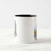 Elizabeth Tower, ook bekend als de Big Ben Tweekleurige Koffiemok (Center)