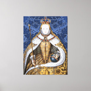 Elizabeth Tudor, Koningin van Engeland Canvas Afdruk
