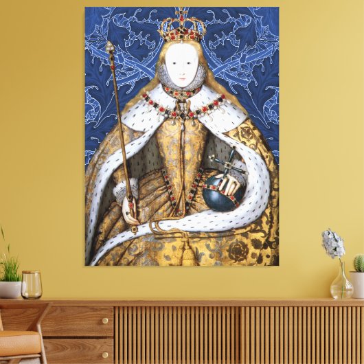 Elizabeth Tudor, Koningin van Engeland Canvas Afdruk (Insitu (Woonkamer))