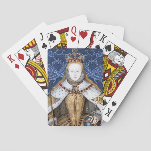 Elizabeth Tudor, Koningin van Engeland Pokerkaarten (Achterkant)