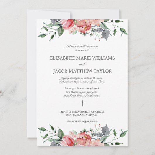 Elizabeth Two zal één Christelijke bruiloft worden Kaart (Voorkant)