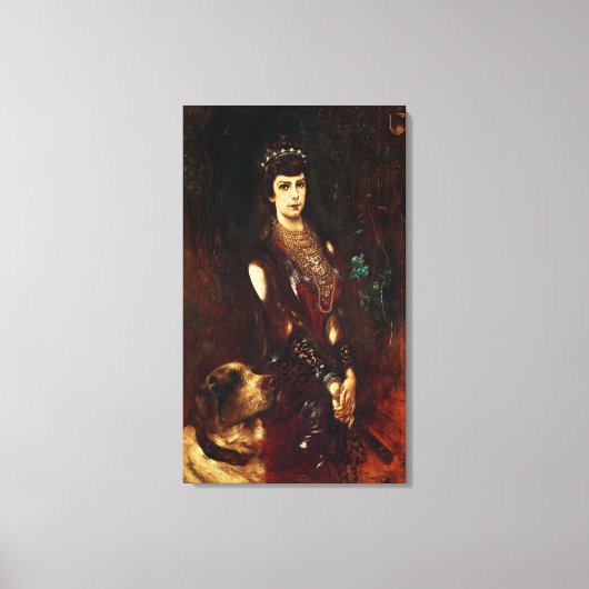 Elizabeth van Oostenrijk, 1883 Canvas Afdruk (Voorkant)