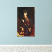 Elizabeth van Oostenrijk, 1883 Canvas Afdruk (Insitu (Houten vloer))