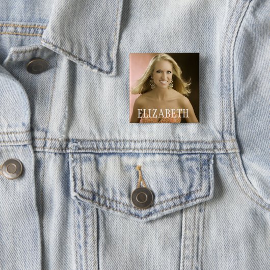 ELIZABETH VIERKANTE BUTTON 5,1 CM (In situ)