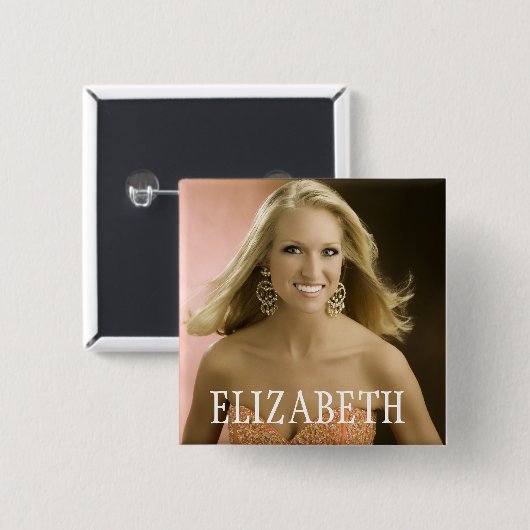 ELIZABETH VIERKANTE BUTTON 5,1 CM (Voorkant /achterkant)