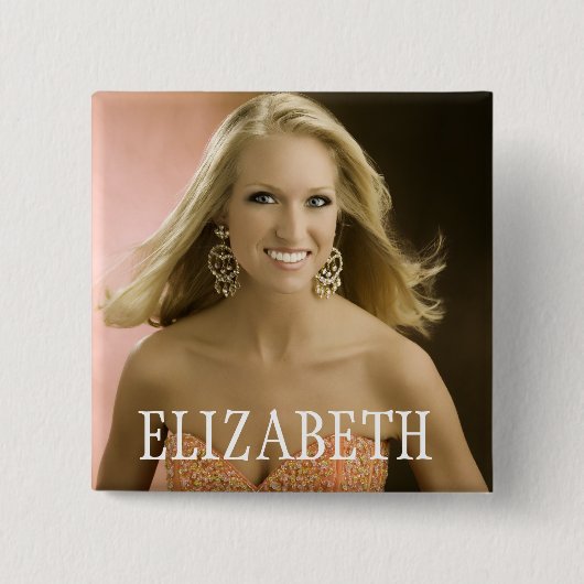 ELIZABETH VIERKANTE BUTTON 5,1 CM (Voorkant)