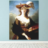 Elizabeth Vigee-Le Brun ~ Self Portret Canvas Afdruk (Insitu (Houten vloer))