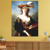 Elizabeth Vigee-Le Brun ~ Self Portret Canvas Afdruk (Insitu (Woonkamer))