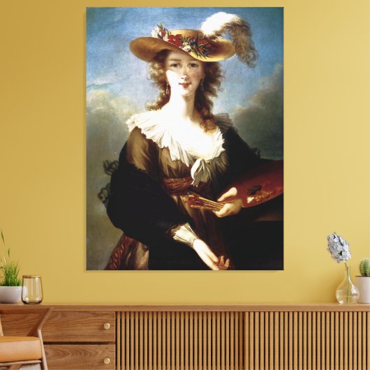 Elizabeth Vigee-Le Brun ~ Self Portret Canvas Afdruk (Insitu (Woonkamer))