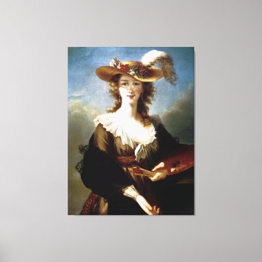 Elizabeth Vigee-Le Brun ~ Self Portret Canvas Afdruk (Voorkant)