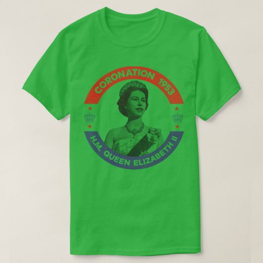 Elizabeth Vintage 1953 Kroning T-shirt (Design voorkant)