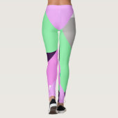 Elizabeth Voeg Jouw naam Abstracte kunst Leggings  (Achterkant)