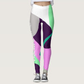 Elizabeth Voeg Jouw naam Abstracte kunst Leggings  (Voorkant)