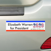 ELIZABETH-WAARSCHUWING VOOR PRESIDENT 2020-bumpers Bumpersticker (Op auto)