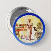 Elizabeth Warren 2012 Ronde Button 7,6 Cm (Voorkant /achterkant)