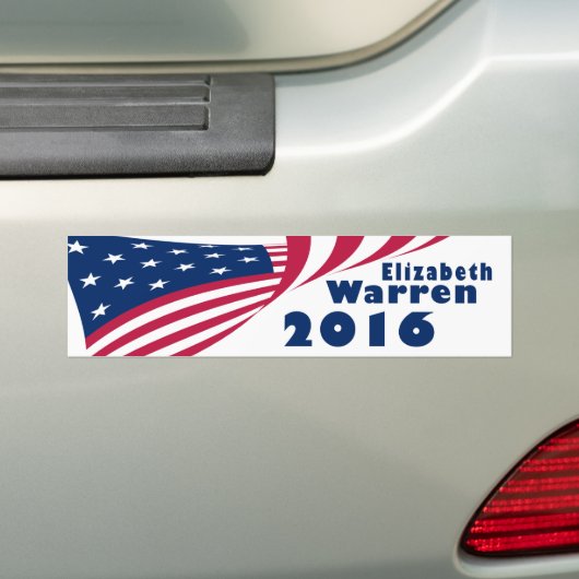 Elizabeth Warren 2016 Bumpersticker (Op auto)
