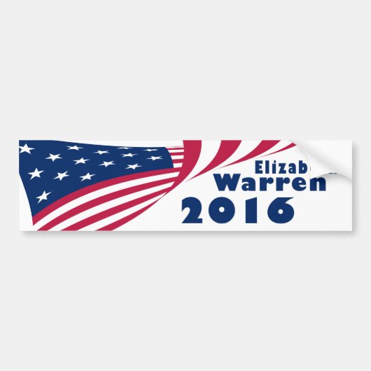 Elizabeth Warren 2016 Bumpersticker (Voorkant)