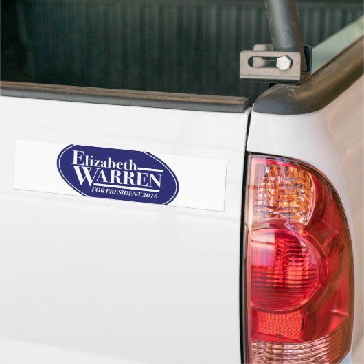 Elizabeth Warren 2016 bumpersticker (Op Truck)