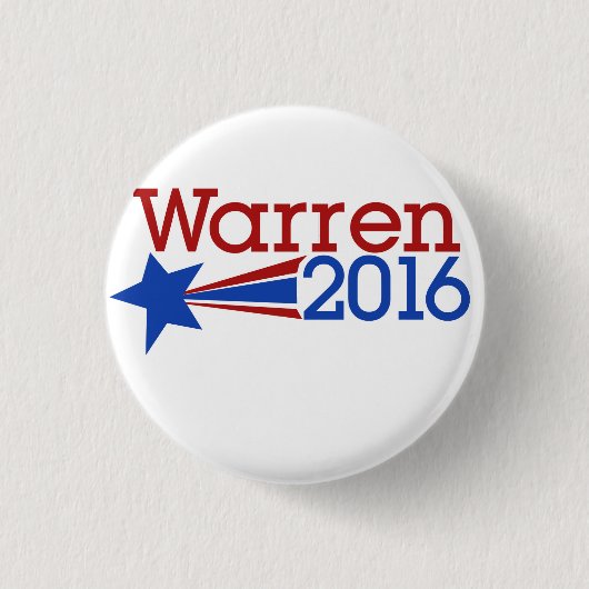 Elizabeth Warren 2016 Ronde Button 3,2 Cm (Voorkant)