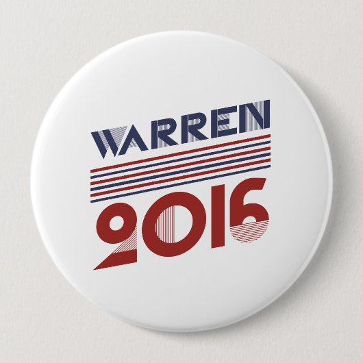 ELIZABETH WARREN 2016 STIJL -.png Ronde Button 4,0 Cm (Voorkant)