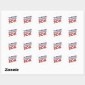 ELIZABETH WARREN 2016  STIJL -.png Ronde Sticker (Vel)