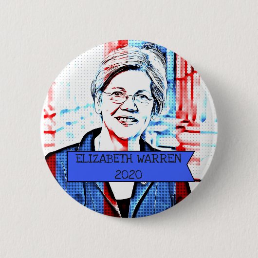 ELIZABETH WARREN 2020 Button presidentsverkiezinge (Voorkant)